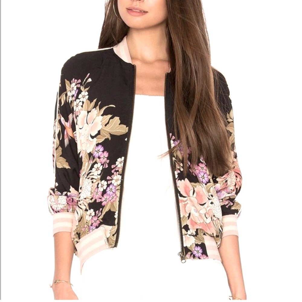 Spell & The Gypsy Collective’s Blue Skies black bomber jacket - Size M & RARE!!!